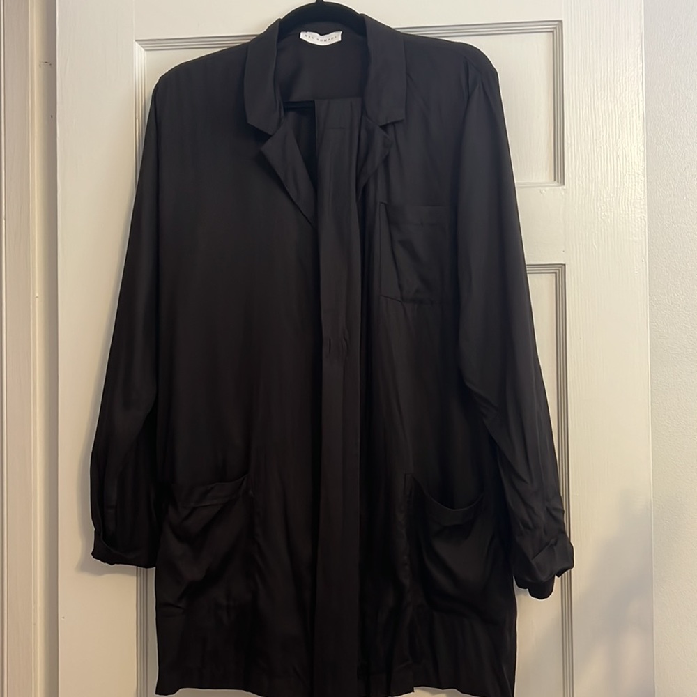 Neu Nomads Lightweight Black Blazer with Sash Size Medium